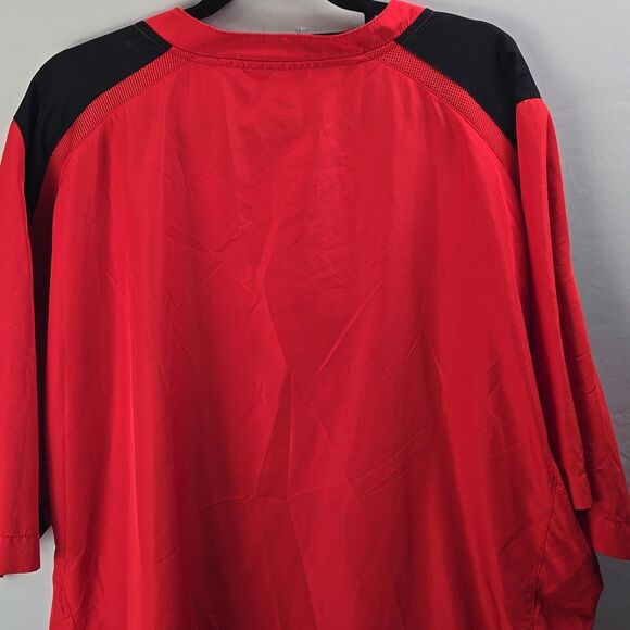 Rutgers Men's Scarlet Knights Red Black Windbreaker Shirt Nike Sz 3XL Golf Sport - Picture 6 of 10
